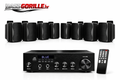 BASSGORILLE™ audio set - 8 ZVUČNIKA I POJAČALO - FM TUNER - BLUETOOTH - USB - AUX